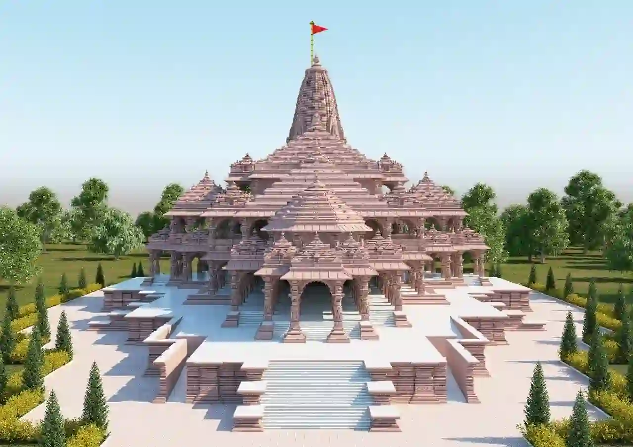 Rama mandir of PHOTOS में देखें एक साल में कहां तक पहुंचा राम मंदिर निर्माण?